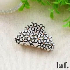 アセチフラワーミニバンスクリップ：アイボリー