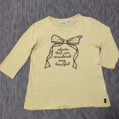 千趣会 ジータ 七分袖 Tシャツ リボン プリント キッズ 140cm GITAのサムネイル