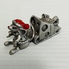  Selangor Pewter ネズミ置物 SELANGOR PEWTER ネズミ オブジェ 2点セット ケース付 - メルカリ