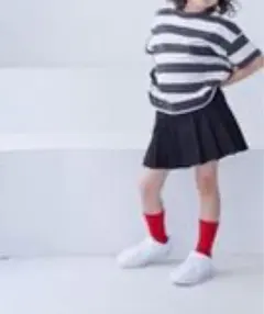 LOWRYS FARM プリーツスカートセット 黒 ベージュ