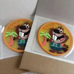 【ズートピア2】フラットガシャポン クリアラバーコースター ニブルズ