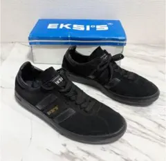 dead stock? 美品 EKSI'S エクシス 金ロゴ ブラックスニーカーのサムネイル