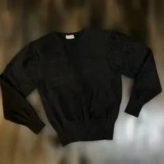 Lilas Dame ブラック セーター アンゴラ50%