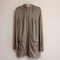 組曲 KUMIKYOKU フード付きロングパーカー サイズ２(Ｍ)