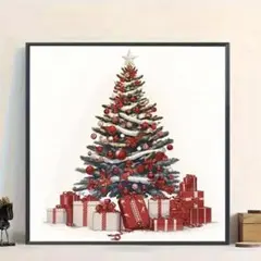 クロスステッチ　クリスマスツリー 11CT ミニキット 24x24cm