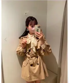 【美品】トレンチコート　NICE CLAUP