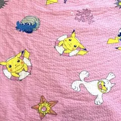 ポケモン　はぎれ　リップル　サッカー生地　プリント　ピカチュウ　水ポケモン