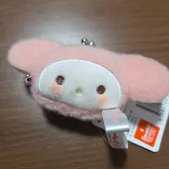 マイメロディ ミルキーボアフェイスがま口ポーチ