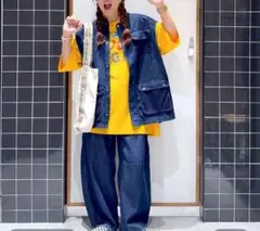 人気スタッフ着用デニムベスト