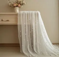 テーブルクロス　ウェルカムスペース　パール　結婚式