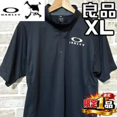 【フォロー割】良品 オークリー スカル メンズ 半袖 ジップシャツ XLサイズ