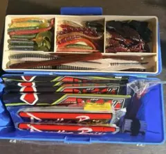 ルアーワーム大量セットボックス付き まとめて】ワーム大量 BOX付き - メルカリ