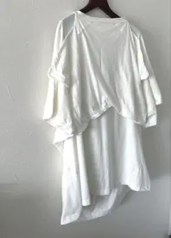 ガサGASA＊マヌテリアmanuteria✨アンティークレースリメイクTシャツ