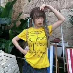 ロゴtシャツ レディース