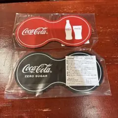 Coca-Cola 缶バッジ 2個セット非売品ノベルティ レッド＆ブラック未