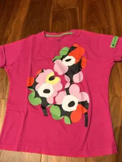adidas マリメッコ　花柄 Tシャツ 150cm コラボTシャツ