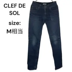 CLEF DE SOL クレドソル　デニム　ジーンズ　ジーパン　Ｍ　おしゃれ