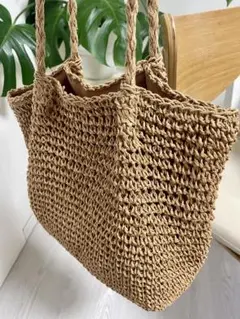 URBAN RESEARCH DOORS ストロー編みバッグ 美品！のサムネイル