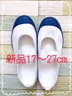 上履き　上靴　青　17~27cm　新品