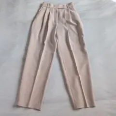 ミラオーウェン ベージュ テーパードパンツ