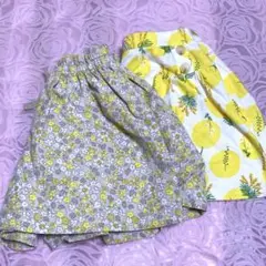 キッズ　女の子　キュロット　2枚セット　ノウズ他