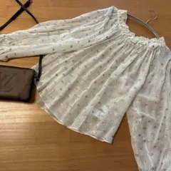 NOLLEY'S ラメカットジャガード オフショルブラウスのサムネイル