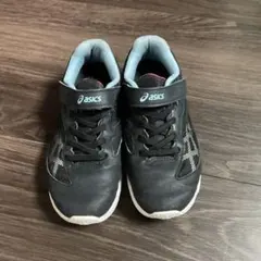 最終価格‼️ASICS キッズスニーカー ブラック/ピンク 21.5