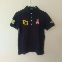 パーリーゲイツ ポロシャツ 3 ネイビー ゴルフウェア ロゴ 半袖