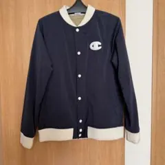 チャンピオン　ボンバージャケット ネイビー　Lサイズ