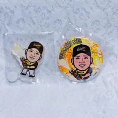 若鷹ガチャ 山川穂高 缶バッジ アクスタセット