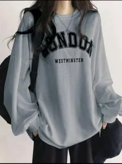 Shein　DAZY 文字グラフィック ドロップショルダー オーバーサイズシャツ