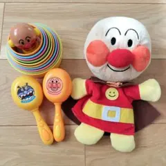アンパンマン　パペット　積み重ねカップ　マラカス