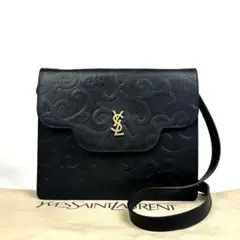 【美品】イヴサンローラン　ショルダーバッグ　YSL　唐草　総柄　レザー　ブラック 2025年最新】YSL 唐草の人気アイテム - メルカリ