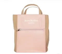 acne studious ペーパーナイロントートバッグピンク 収納袋付きのサムネイル