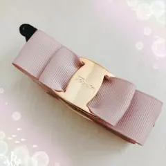 ゴールドパーツリボンバナナクリップ♡ハンドメイドリボン