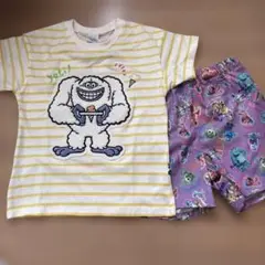 モンスターズインク Tシャツ＆ショートパンツセット 130cm
