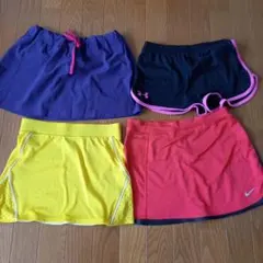 ランニング　ショートパンツ&スカート4点セット