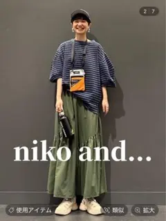【niko and...】KAKCI コラボ サコッシュエコバッグのサムネイル