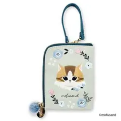 mofusand デイリーポーチ ボタニカル(ブルー・ロングヘアーにゃん)