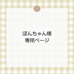 ぽんちゃん様専用ページ