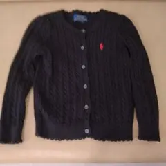 【美品】Polo Ralph Lauren 黒 カーディガン 3T