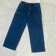 WIDE 無印良品 ワイドパンツ デニム ジーンズ インディゴ レディース