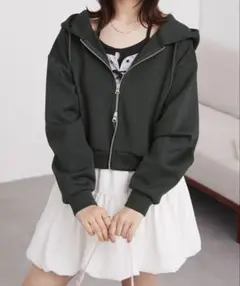 ダンボール　スウェット　ジップパーカー