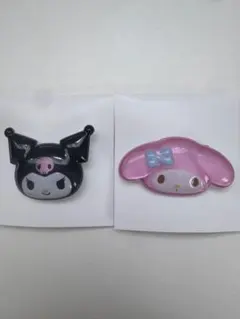 しまむら　ぷっくりたいシリーズ　ブラインド立体バッジ　マイメロディ　クロミ