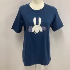 CUNE キューン Tシャツ うさぎ 穴 ネイビー サイズM