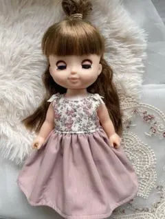 ソランちゃん　メルちゃん　服　切り替えワンピース　リバティ生地②