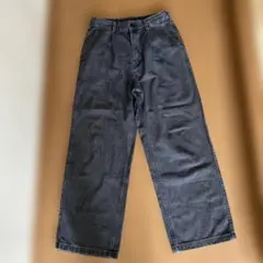 GU. ダークグレー ワイドパンツ サイズ02