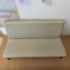IKEA VALLENTUNA ホワイト合成皮革1〜2人掛けソファ - メルカリ