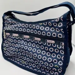 【HK6】LeSportsac ショルダーバッグ ネイビーのサムネイル