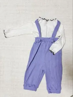 週末値下げ！美品！パープル　サロペットのサムネイル